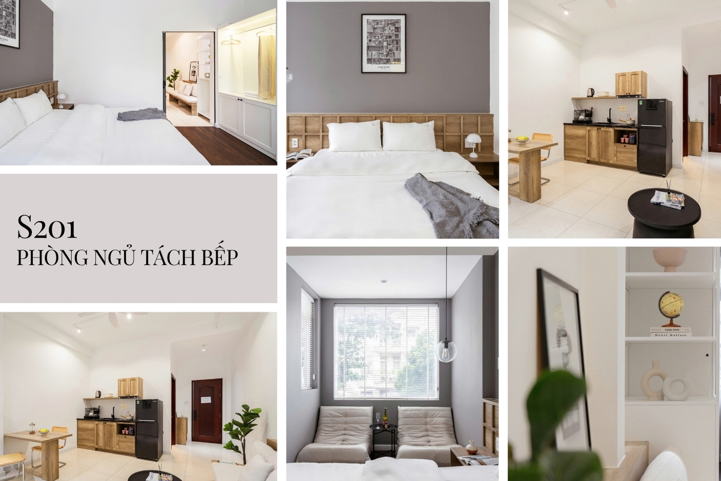 S201 - Ph&ograve;ng Ngủ T&aacute;ch Bếp - Sky Home - Homestay theo giờ quận 10 (2)